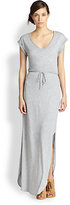 Thumbnail for your product : Splendid Belted Jersey Side-Split Maxi Dress
