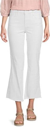 KUT from the Kloth High Rise Raw Hem Ankle Flare Jeans