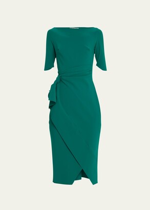 Chiara Boni La Petite Robe Mimmaly Side-Knot Sheath Dress