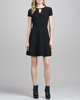 Thumbnail for your product : Rebecca Taylor Diamond-Texture Stretch Dress