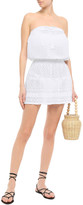 Thumbnail for your product : Melissa Odabash Fru Strapless Embroidered Voile Mini Dress