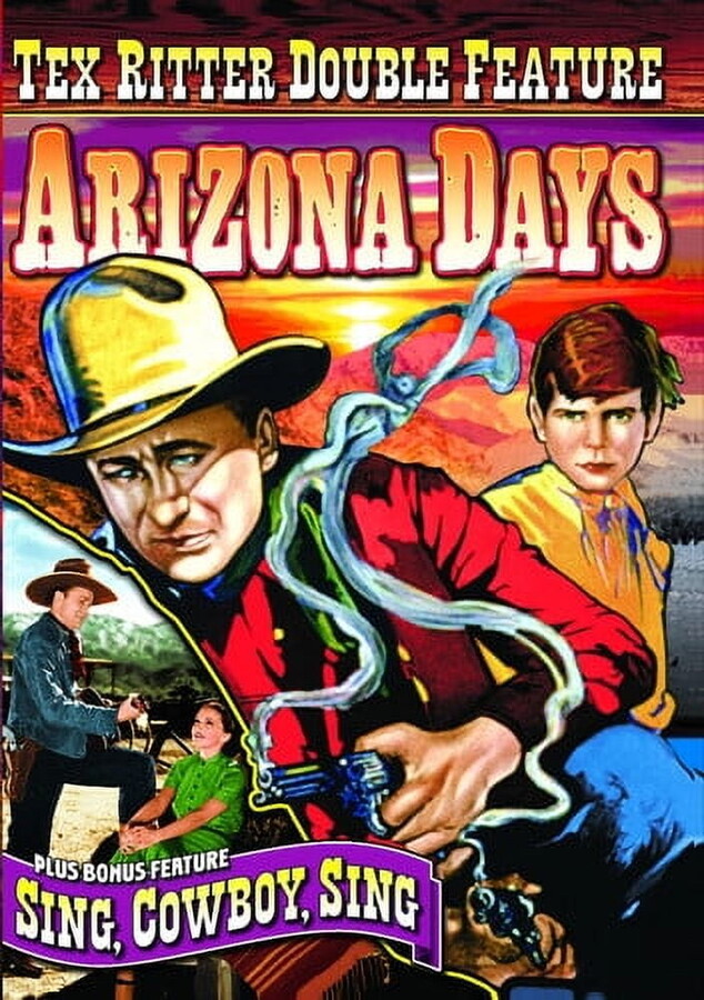 Alpha Video Distributors Tex Ritter Double Feature: Arizona Days / Sing, Cowboy, Sing (DVD), Alpha Video, Western