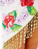 Thumbnail for your product : South Beach Connie Floral Print Cotton Sarong