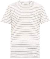 Thumbnail for your product : Rag & Bone Owen Striped Slubbed Linen T Shirt - Mens - Beige Multi