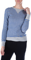 Thumbnail for your product : V::room Striped Crew Neck Sweatshirt