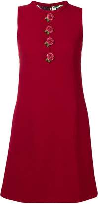 Dolce & Gabbana floral button A-line dress