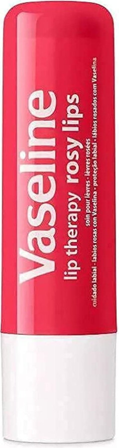 Vaseline Lip Balm Therapy Care Rosy, for Softer and Smother Lips, 0.16 oz 1 Stick