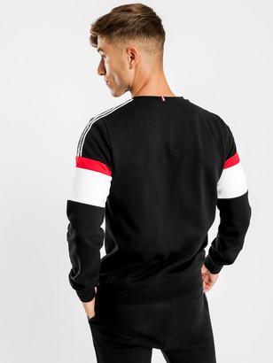 Le Coq Sportif Delroy Pullover Sweater in Black
