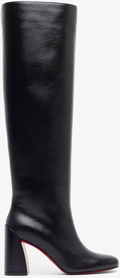 Christian Louboutin Janitta 85 black leather boots