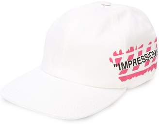 Off-White red and white Impressionism baseball hat