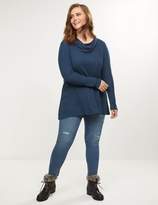 Thumbnail for your product : Lane Bryant Waffle Knit Cowl-Neck Tunic