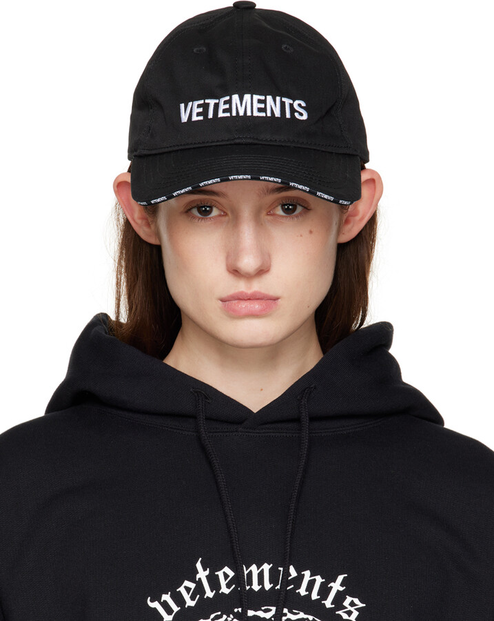 Vetements Black Iconic Cap - ShopStyle Hats