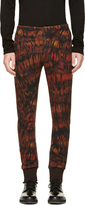Thumbnail for your product : Paul Smith Red Wool Printed Trousers