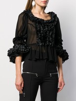 Thumbnail for your product : Comme des Garcons Sheer Ruffled Blouse