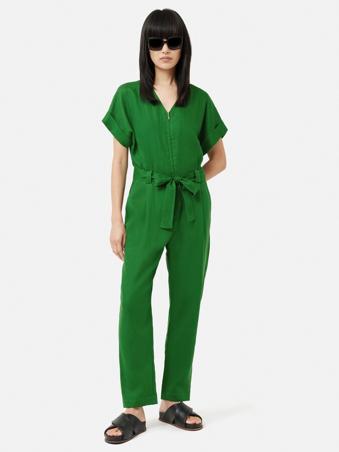 JigsawJigsaw Linen Belted Jumpsuit ShopStyle