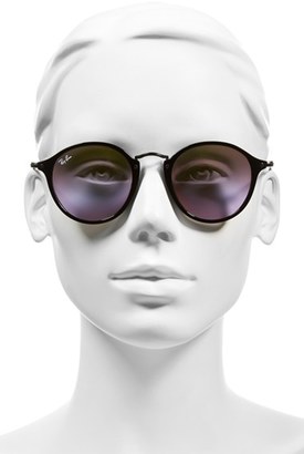 Ray-Ban Women's Icons 49Mm Round Sunglasses - Black/ Green