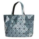 Thumbnail for your product : Kayers Sulliva Women's Fashion Geometric Lattice Tote Glossy PU Leather Shoulder Bag Top-handle Handbags
