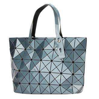 Kayers Sulliva Women's Fashion Geometric Lattice Tote Glossy PU Leather Shoulder Bag Top-handle Handbags