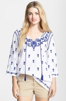 Thumbnail for your product : ECI Embroidered Peasant Tunic