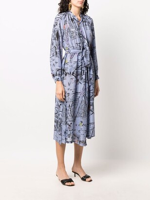 Forte Forte All-Over Graphic Print Dress