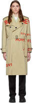 Thumbnail for your product : Burberry Beige Script Trench Coat