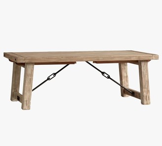 Pottery Barn Benchwright Extending Dining Table - Gray Wash