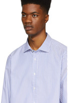 Thumbnail for your product : Ralph Lauren Purple Label Blue and White Striped Oxford Shirt