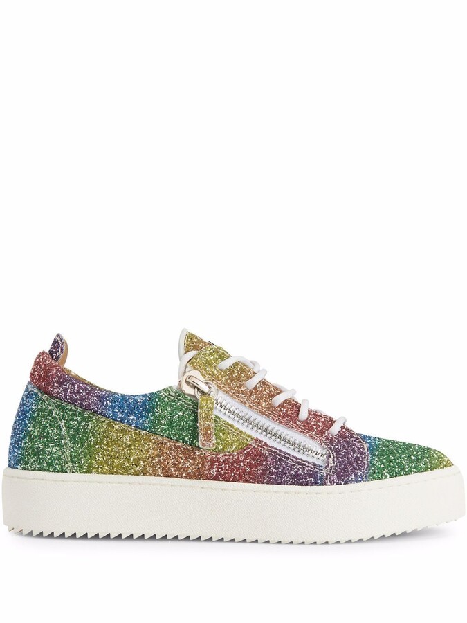 Rainbow Glitter Shoes | ShopStyle