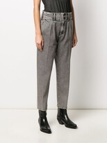 Thumbnail for your product : Current/Elliott Cropped Tapered Trousers