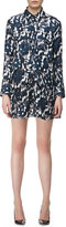 Thumbnail for your product : Thakoon Long-Sleeve Cross-Front Silk Shirtdress
