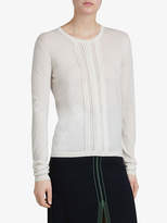 Thumbnail for your product : Burberry Pintuck Detail Cashmere Sweater