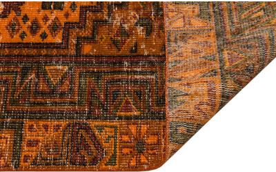 Isabelline Hullinger Antique Hand Woven Brown Hullinger Runner Carpet