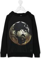 Thumbnail for your product : Molo world map football hoodie