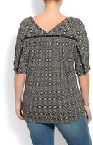 Thumbnail for your product : Lucky Brand Haley Geo Print Top