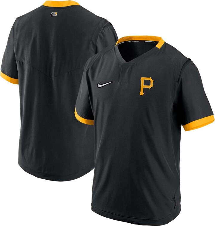 Nike Men's Black, Gold Pittsburgh Pirates Authentic Collection Short Sleeve  Hot Pullover Jacket - ShopStyle