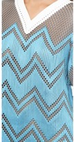 Thumbnail for your product : Alexander Wang V Neck Dress with Shoelace Embroidery