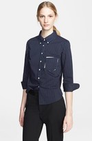 Thumbnail for your product : Band Of Outsiders Stripe Button Front Shirt