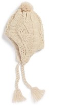 Thumbnail for your product : BP Cable Knit Pom Peruvian Hat (Juniors)