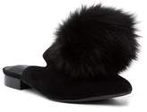 Thumbnail for your product : Jeffrey Campbell Claes Genuine Fox Fur Pompom Slipper