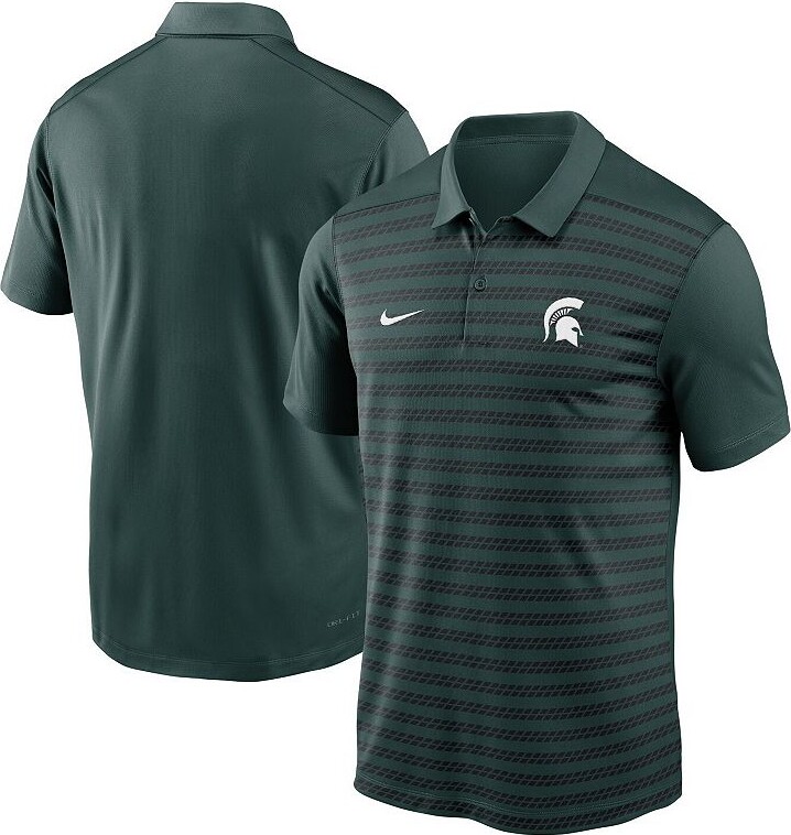 Men's Nike Green Michigan State Spartans 2024 Early Season Coaches Sideline Performance Polo