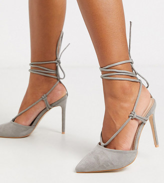 public desire volt tie up heeled shoes