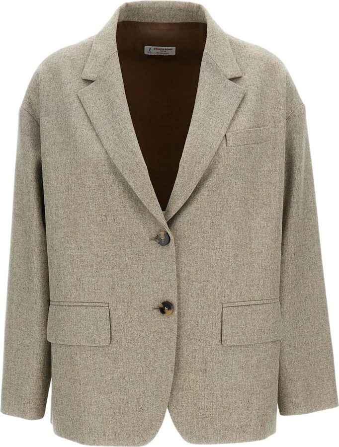 Alberto Biani Wool Single-Breasted Blazer