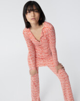 Thumbnail for your product : Diane von Furstenberg Reina Silk-Jersey Mini Dress in Ibizia Quilt Lego Red