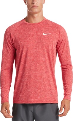 nike men's heather long sleeve hydroguard