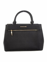Thumbnail for your product : MICHAEL Michael Kors Saffiano Leather Handle Bag Black