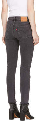 Levi's Levis Black 501 Customized Skinny Jeans