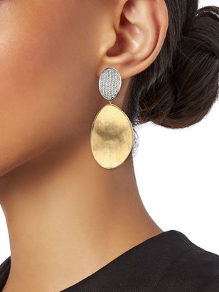 Marco Bicego Lunaria Diamond & 18K Yellow Gold Large Drop Earrings