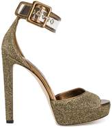 Thumbnail for your product : Jimmy Choo Mayner 130 lurex sandals