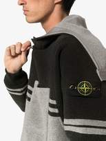 Thumbnail for your product : Stone Island stripe hooded pocket zip jumper