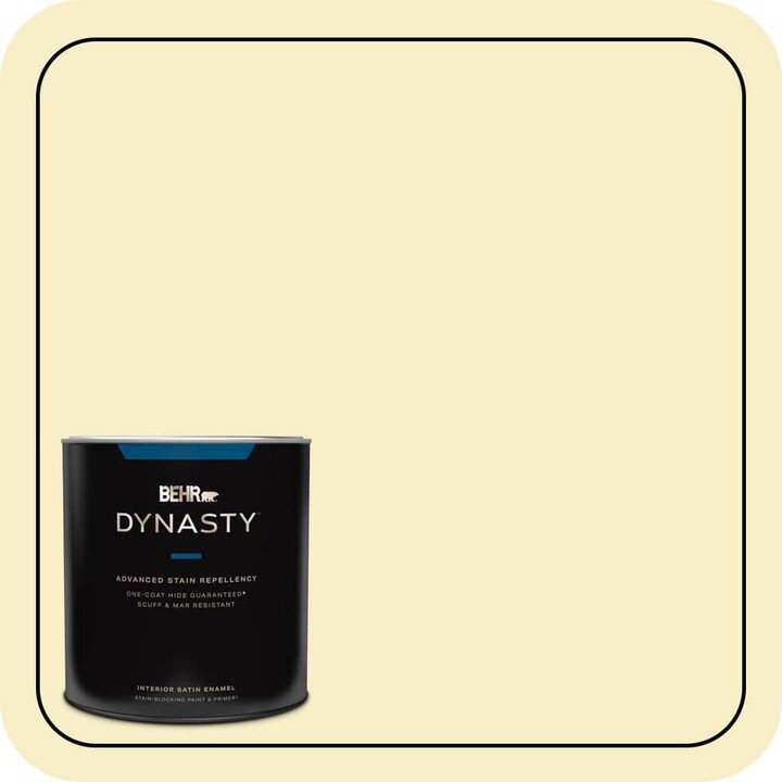 BEHR DYNASTY 1 qt. #390C-2 Garlic Clove Satin Enamel Interior Stain-Blocking Paint & Primer